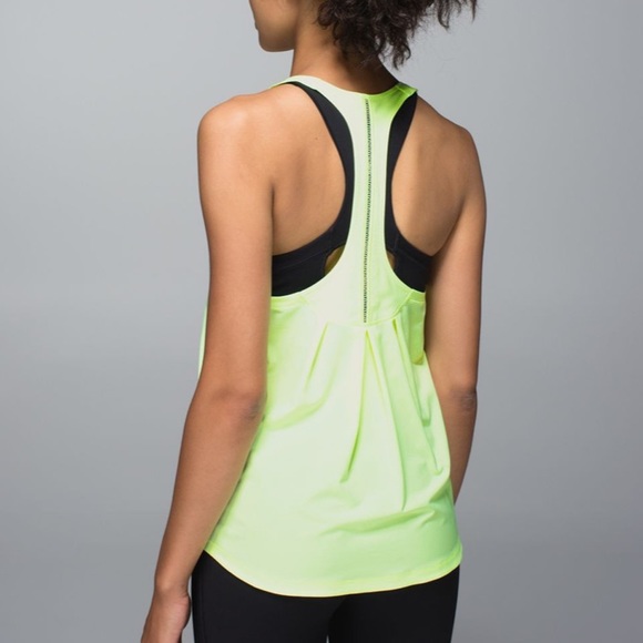 Lululemon Lightened Up Singlet Tank Top Clear Mint